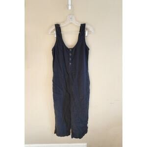 prAna Women's Black Jumpsuit Organic Cotton SZ Medium